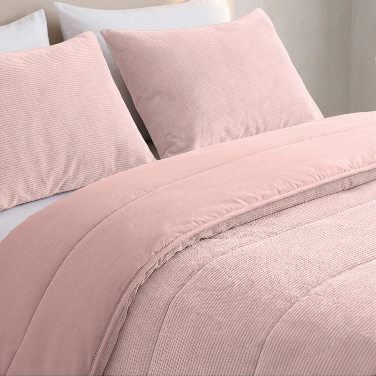 Zelesta Special Corduroy Percale Cotton Duvet - Dusty Pink