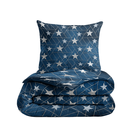 Zelesta Comfort Kids Bettdecke - Silberne Sterne