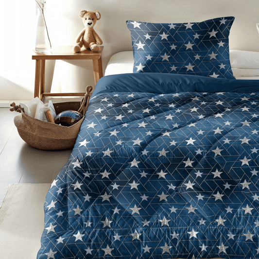 Zelesta Comfort Kids Bettdecke - Silberne Sterne