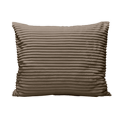 Zelesta Special Teddy Groove Kissenbezug-Set, 2 Stück – Taupe