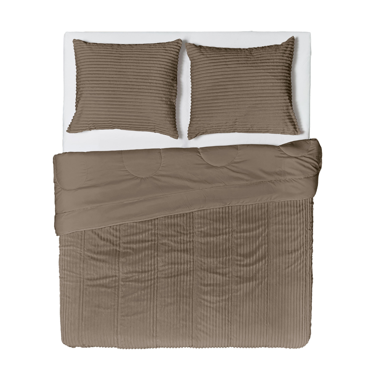 Zelesta Special Teddy Groove Bettdecke - Taupe