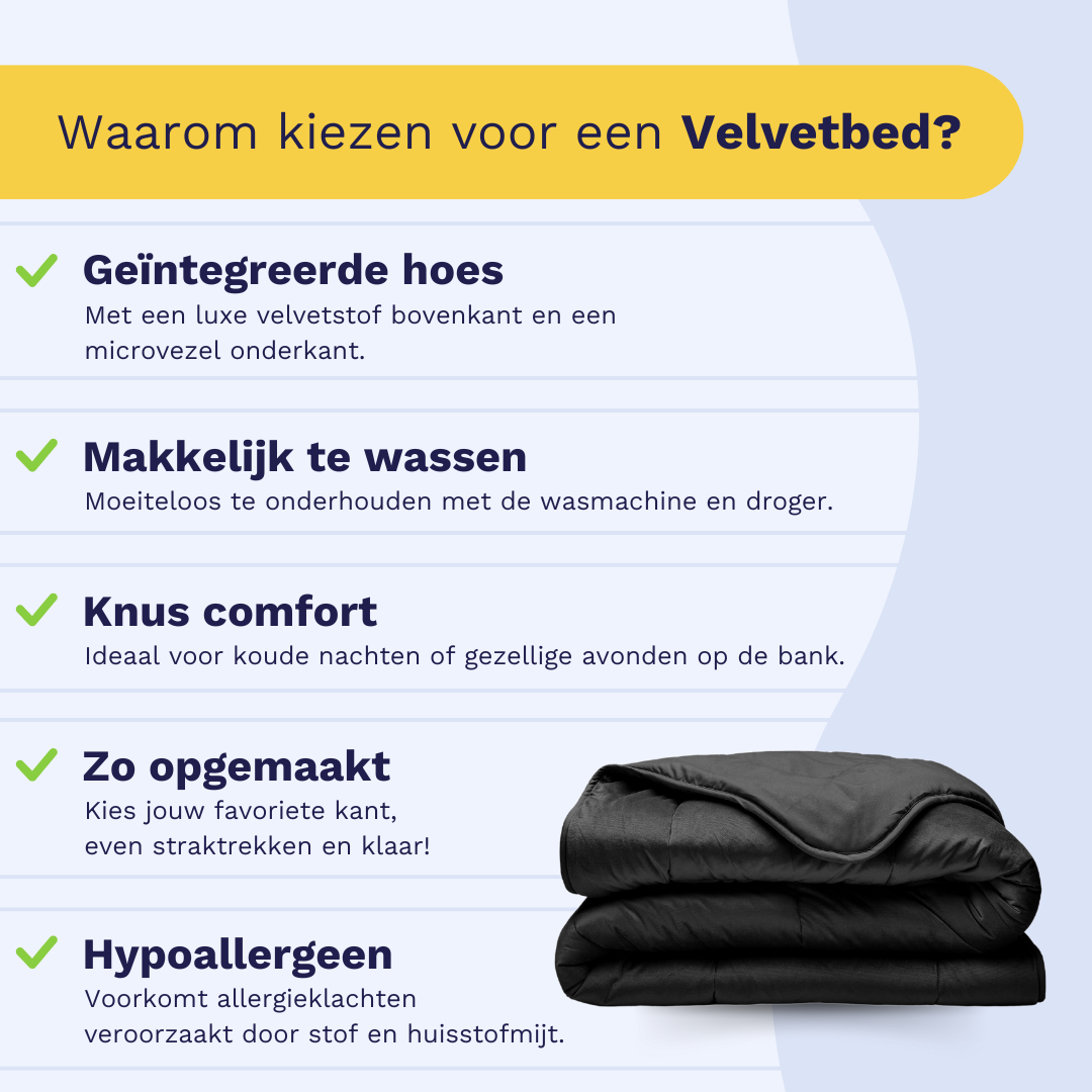 Zelesta Special Velvet Duvet - Black