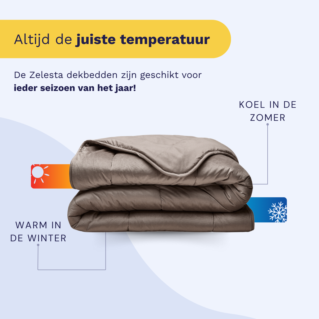 Zelesta Special Velvet Bettdecke – Taupe