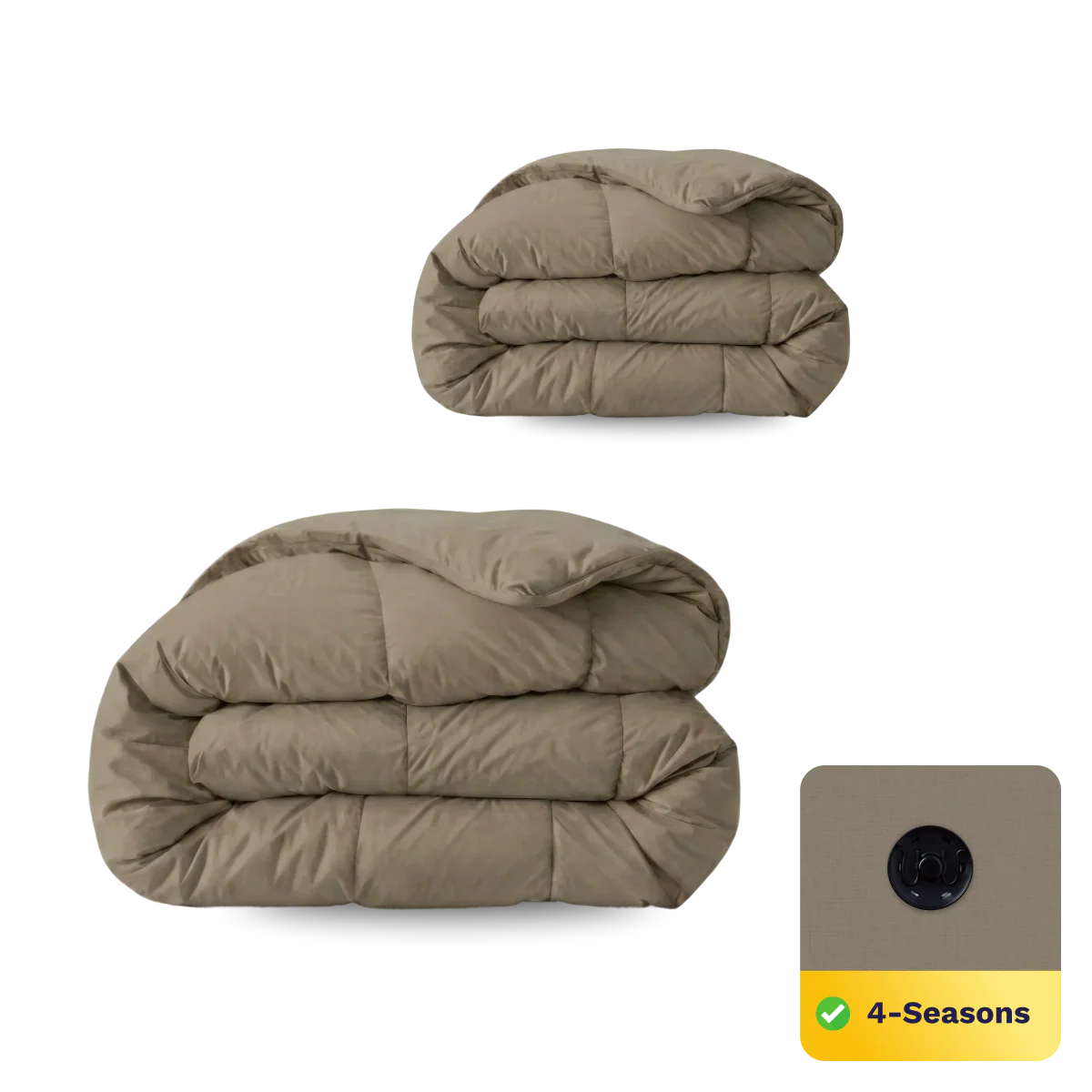 Zelesta Comfort Uni Ganzjahresdecke – Natur-Taupe