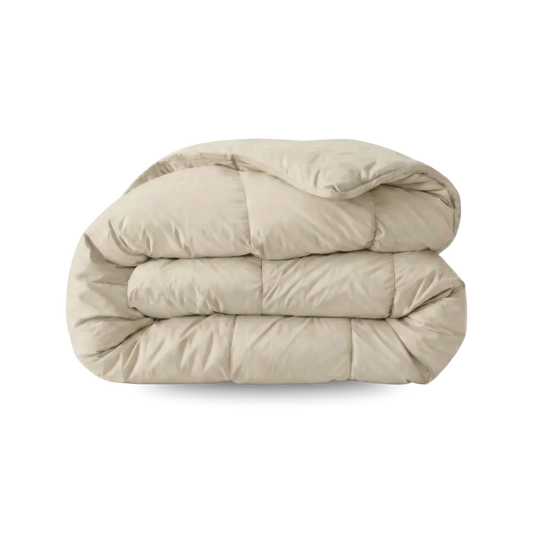Zelesta Pure Uni Baumwollbettdecke - Wüstensand