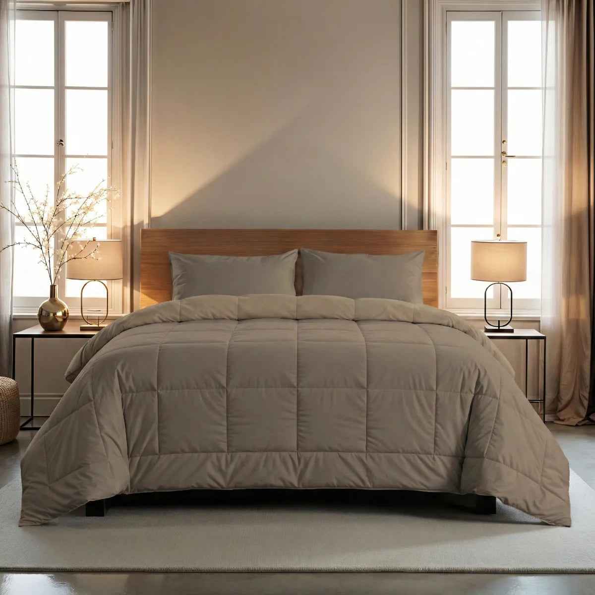 Zelesta Comfort Uni Ganzjahresdecke – Natur-Taupe