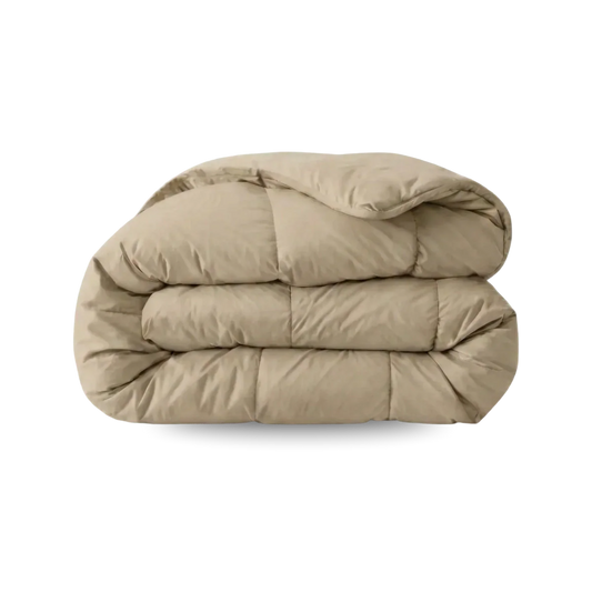 Zelesta Pure Uni Baumwoll-Daunendecke – Taupe Blush