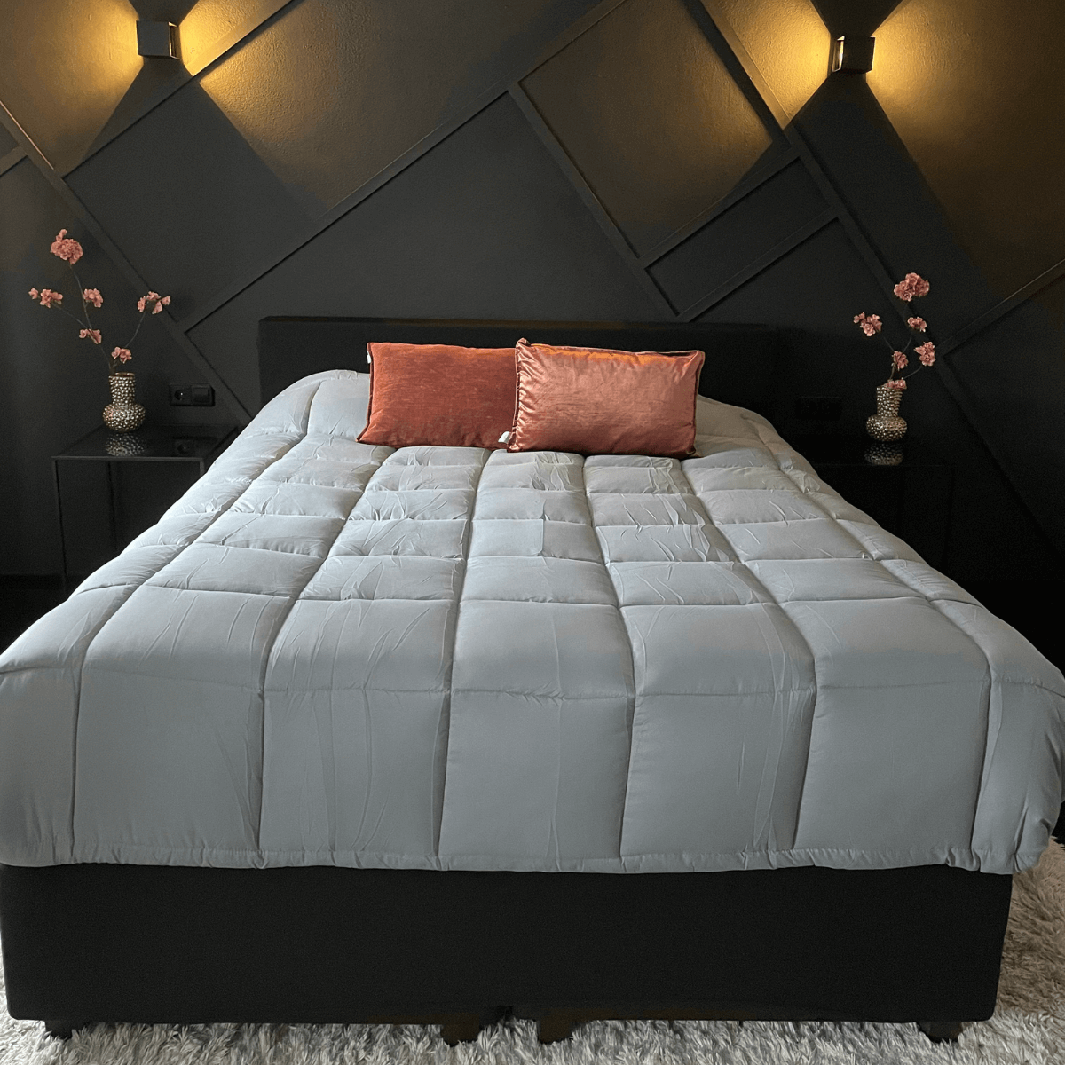 Zelesta Everyday Duo Bettdecke - Dunkelgrau & Silbergrau