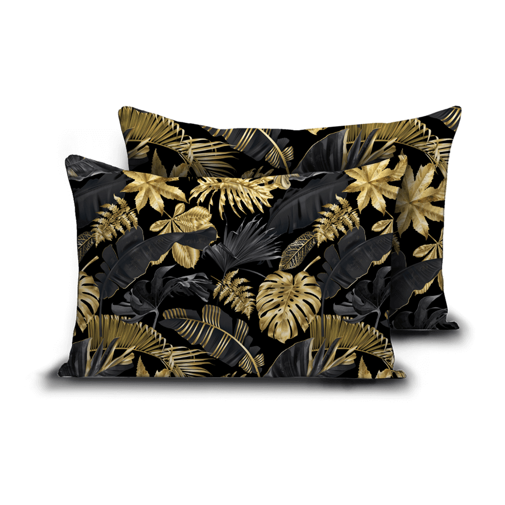 Zelesta Comfort Design Kissenbezug-Set von 2 - Golden Leaves