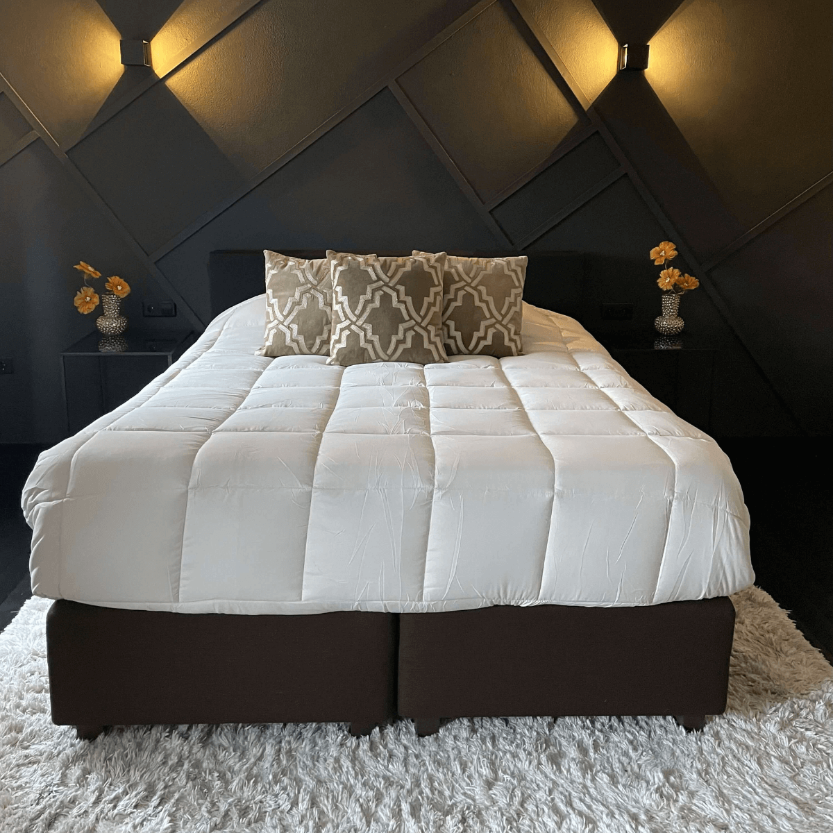 Zelesta Everyday Duo Summer Duvet - Light Grey & Sea Green