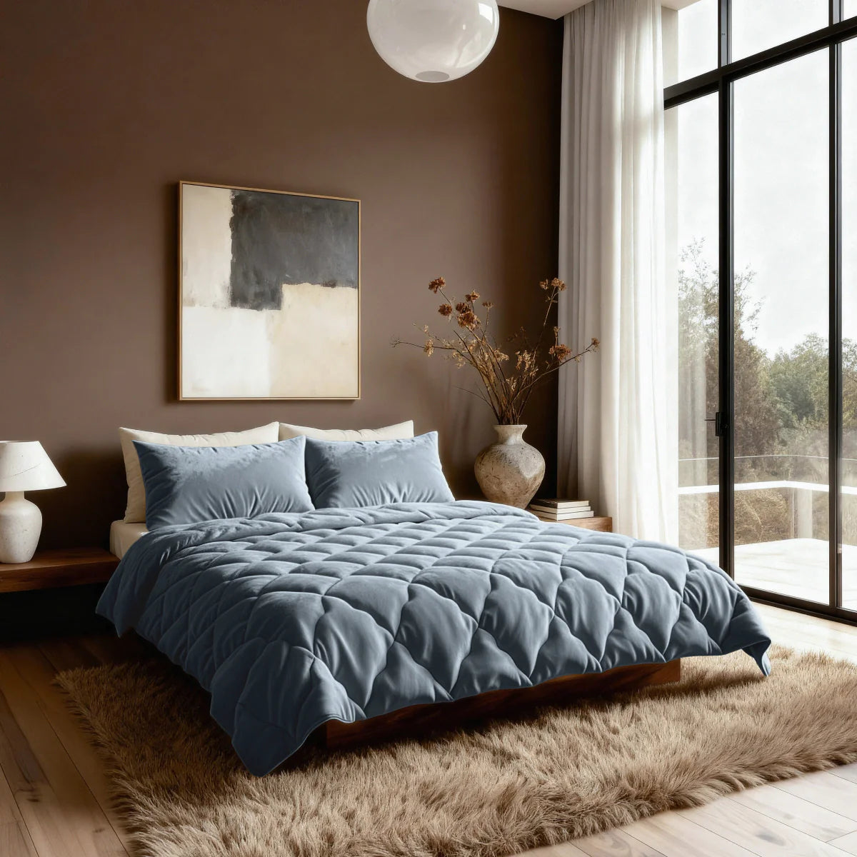 Zelesta Special Flanell Uni Bettdecke – Blau