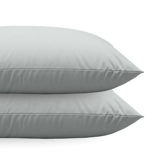 Zelesta Comfort Uni Diamond Kissenbezüge Set mit 2 Stück – Grau-Blau