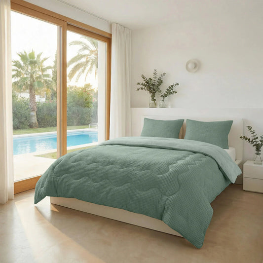 Zelesta Spezielles Kühlendes Serene Summer Bettdecke – Salbeigrün