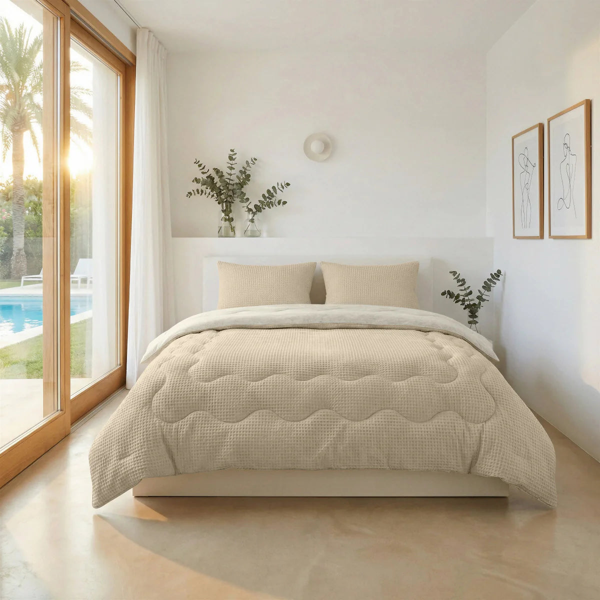 Zelesta Special Cooling Serene Sommerbettdecke – Sand