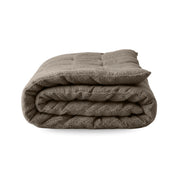 Zelesta Special Teddy Baumwoll-Musselin-Bettdecke – Taupe