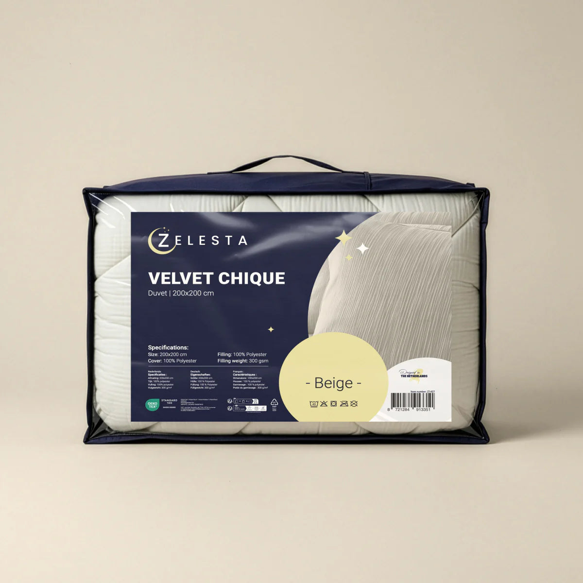 Zelesta Special Velvet Chic Bettdecke – Beige