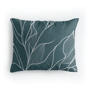 Zelesta Pure Design Baumwoll-Kissenbezug-Set, 2 Stück - White Leaves