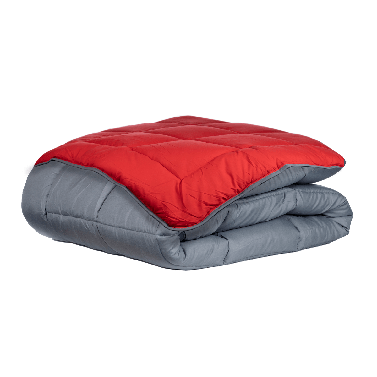 Zelesta Everyday Duo Bettdecke - Anthrazit & Rot
