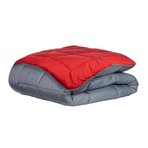 Zelesta Everyday Duo Bettdecke - Anthrazit & Rot