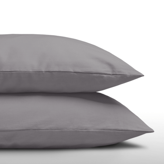 Zelesta Everyday Uni Kissenbezug-Set, 2 Stück – Anthrazit