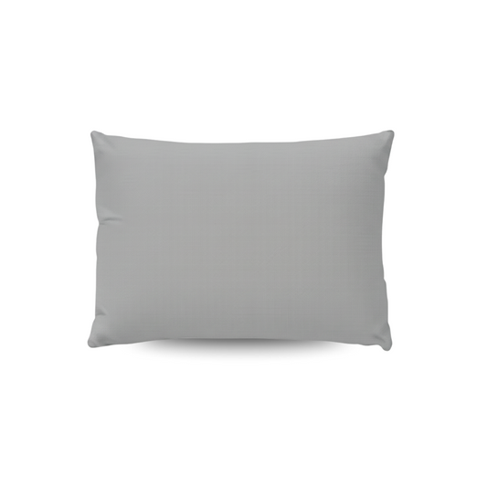 Zelesta Pure Uni Baumwoll-Kissenbezug-Set, 2 Stück – Morgen Grau