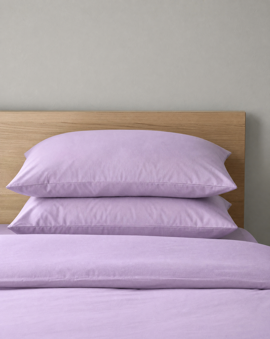 Zelesta Everyday Uni Kissenbezug-Set, 2 Stück – Flieder